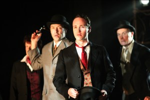 (l to r) Cheryl McMahon*, Alexander Platt*, Nick Sulfaro, and Dale Place* in "Dr. Jekyll and Mr. Hyde."