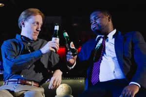 Matthew Zahnzinger and Johnnie McQuarley in "6 Hotels." Photo: Hub Theatre Company