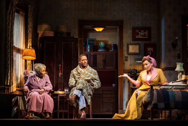 L-R: Cicely Tyson, Blair Underwood and Vanessa Williams in the critically acclaimed, Tony-nominated Broadway revival of Horton Foote’s American masterpiece “The Trip to Bountiful” at the Center Theatre Group / Ahmanson Theatre. Directed by Michael Wilson, “The Trip to Bountiful” plays through November 2, 2014. For tickets and information, please call (213) 972-4400 or visit CenterTheatreGroup.org. Contact: CTGMedia@CenterTheatreGroup.org / (213) 972-7376 Photo by Craig Schwartz