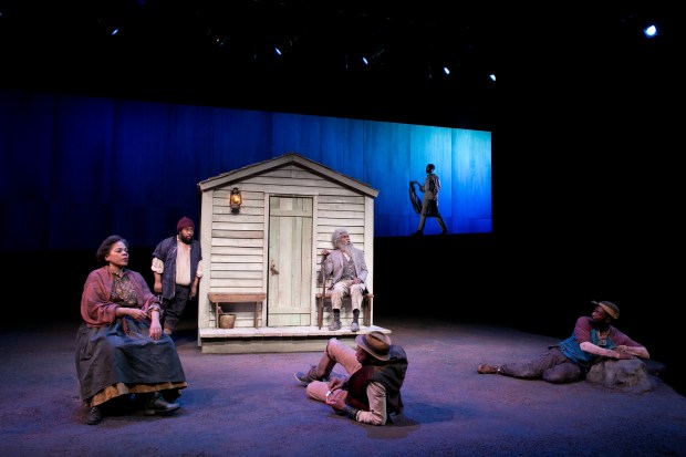 A scene from “Father Comes Home From The Wars, Part 1: A Measure of a Man” at the American Repertory Theater. Photo: Evgenia Eliseeva 