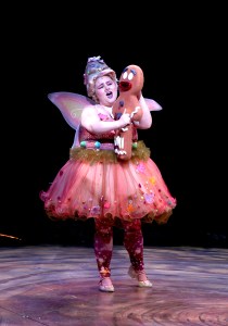 Katy Geraghty as Sugar Plum Fairy & Gingy in SHREK THE MUSICAL playing a North Shore Music Theatre from July 7 - July 19, 2015. Photo © Paul Lyden 