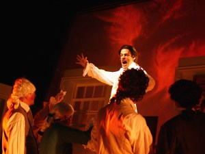 Andrew Giordano sings "Molasses to Rum" in "1776." Photo: Zoe Bradford