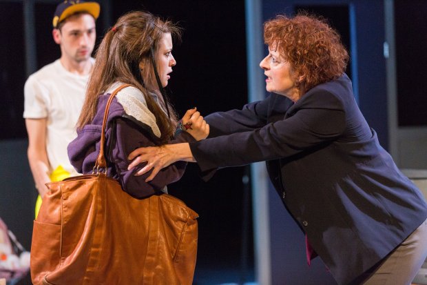 Luke Murtha, Marie DeCotis and Paula Plum in Stoneham Theatre's “Luna Gale.” Nile Hawver/Nile Scott Shots. 