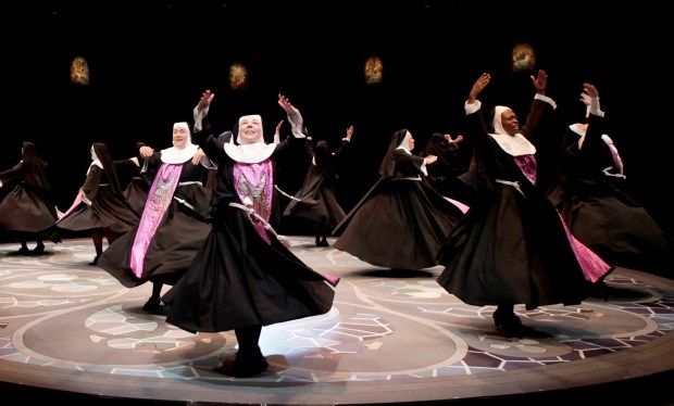 The ensemble in "Sister Act" at the North Shore Music Theatre. Photo: Paul Lyden