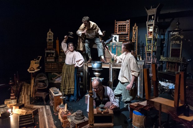 Debra Wise, David Keohane, Eliza Rose Fichter & Alan White in "The Happy Prince. "  A.R. Sinclair Photography. 