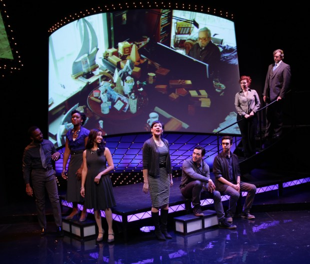 The cast of the Lyric Stage Company production of "Sondheim on Sondheim." Photo: Mark S. Howard.