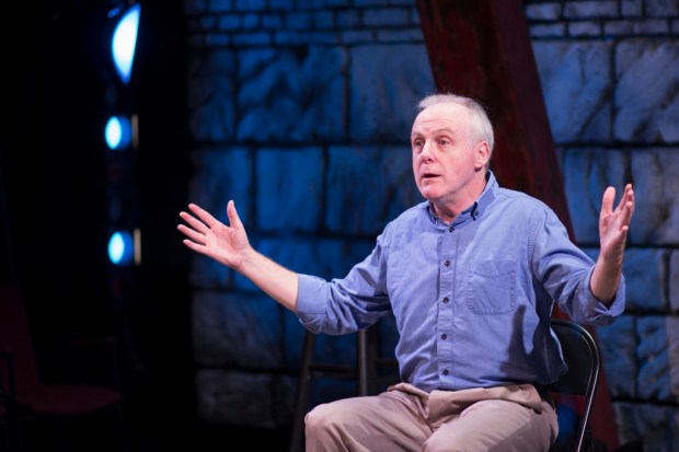 David Bryan Jackson in "Via Dolorosa." Katharine Burkhart / Katharine Burkhart Designs. 