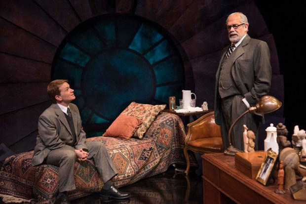 L-R: Shelley Bolman and Joel Colodner in “Freud's Last Session.” Andrew Brilliant/Brilliant Pictures 