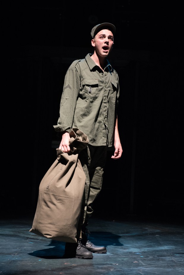 Jordan J. Ford as Eddie Birdlace in "Dogfight." Glen Perry Photography.