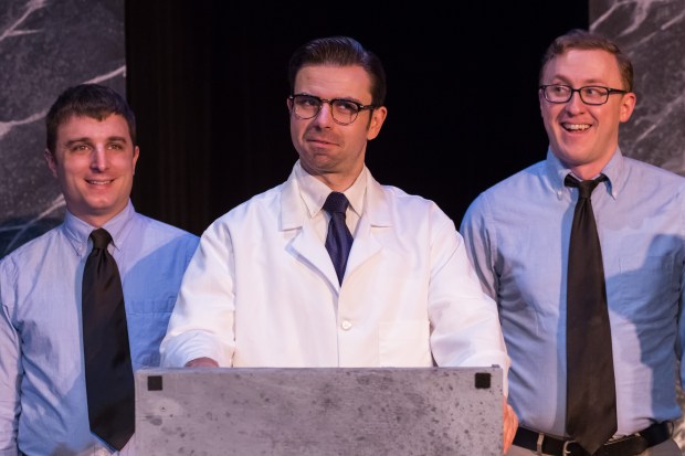 Matt Arnold, Glen Moore and Justun Perry in "Blinders." Photo: Jake Scaltreto