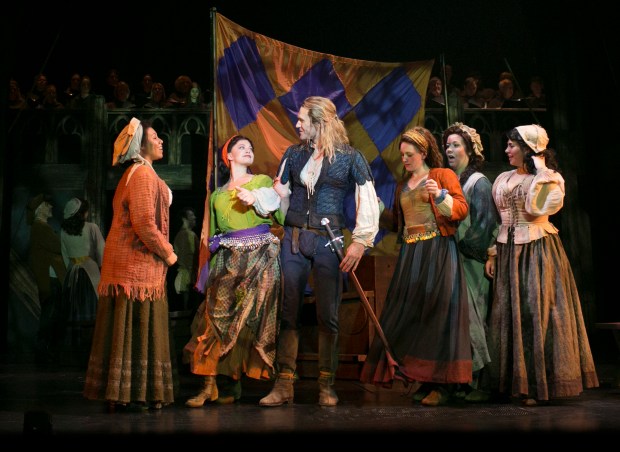 Christoper Johnstone as Cptain Phoebus in "The Hunchback of Notre Dame." Photo: Julia Russell