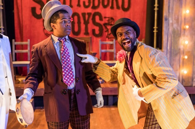 Brandon G. Green and Maurice Emmanuel Parent in “the Scottsboro Boys.” Photos by Nile Hawver / Nile Scott Shots. 