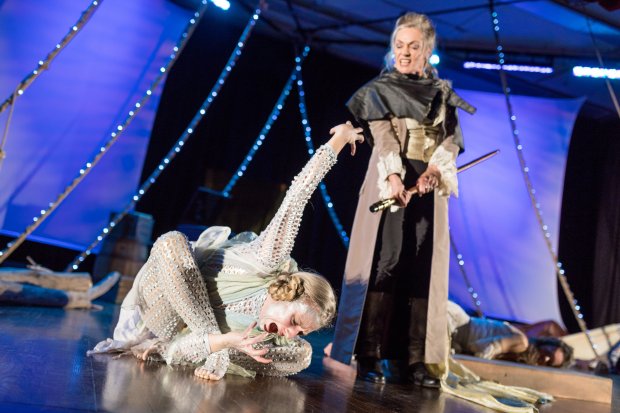Samantha Richert (Ariel) and Marya Lowry (Prospero) in “The Tempest.” Photo: Nile Scott Shots